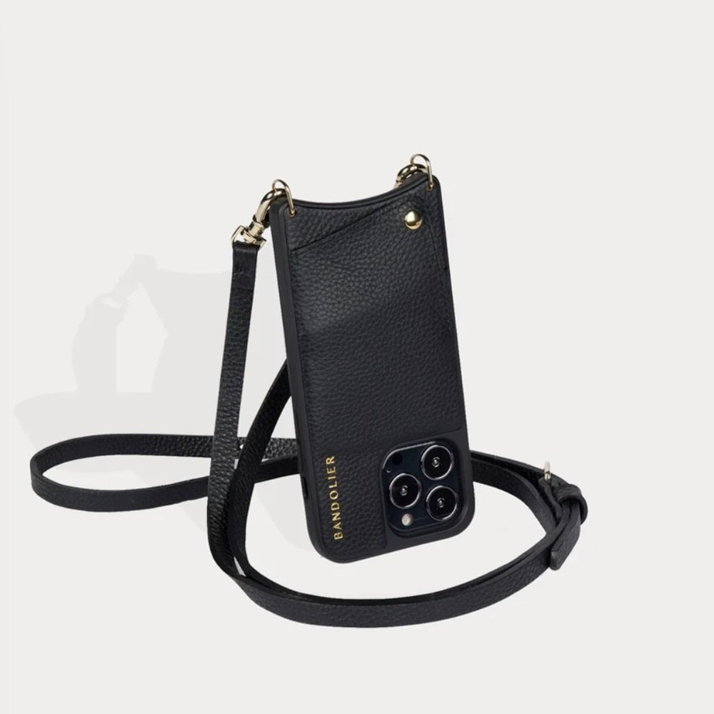 Bandolier Emma Crossbody Black Gold Gem